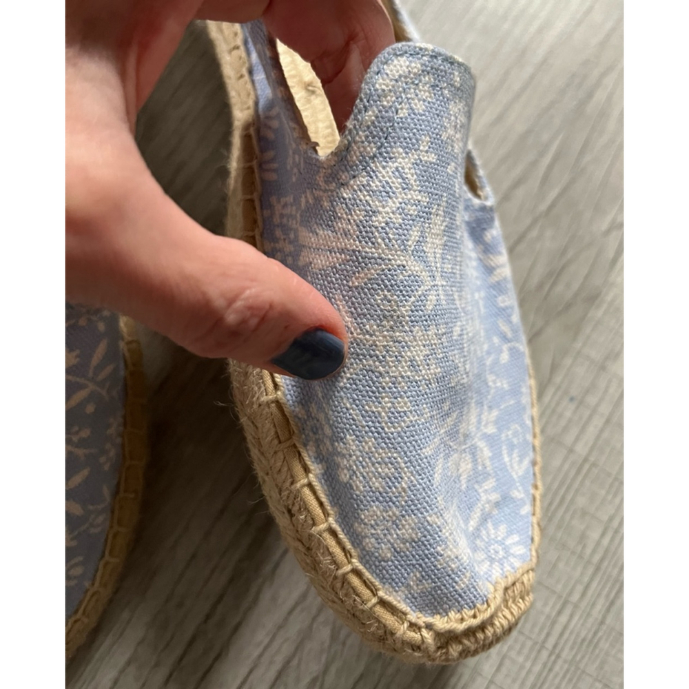 Soludos blue bonnet espadrille shoes size 8.5 - Picture 11 of 12